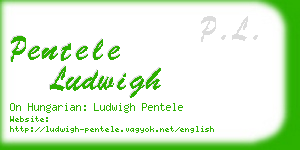 pentele ludwigh business card